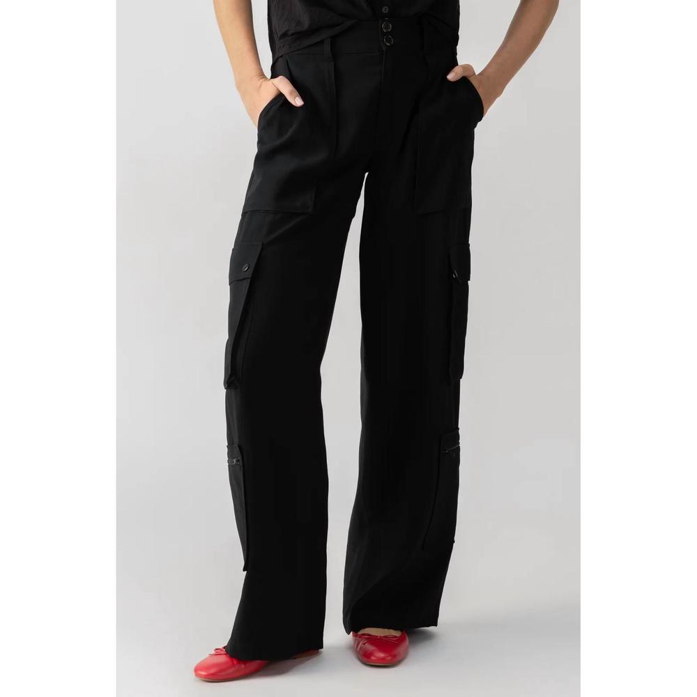 NEW SANCTUARY otto cargo pants in black